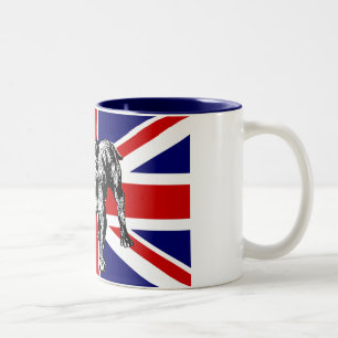 Mok Britse bulldog Union Jack vlag