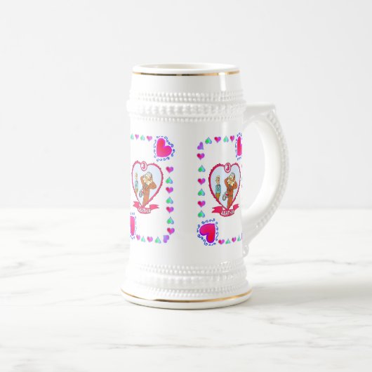 Mok bruiloft Anniversay (Voorkant rechts)