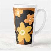 Mok bruin floreel patroon koffie (Rechts)