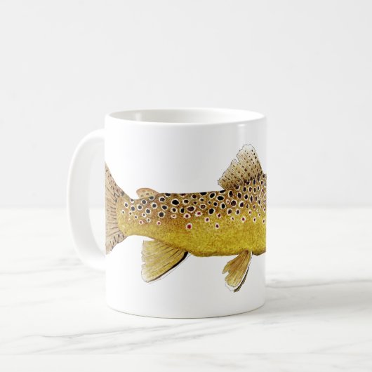 Mok bruine forel (Voorkant links)