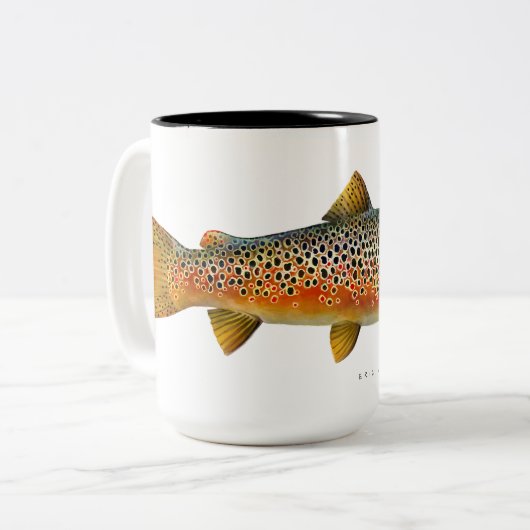 Mok bruine forel (Voorkant links)