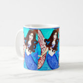mok brunette mermaid koffie (Voorkant links)