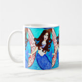mok brunette mermaid koffie (Links)