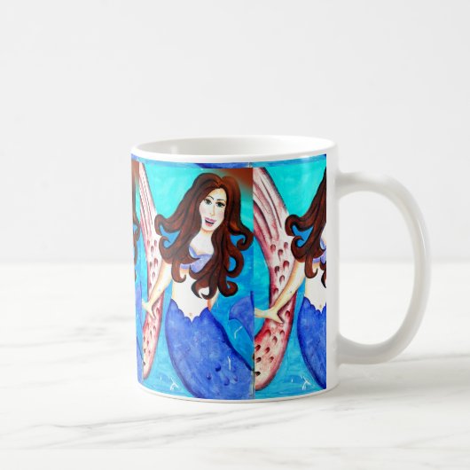 mok brunette mermaid koffie (Rechts)