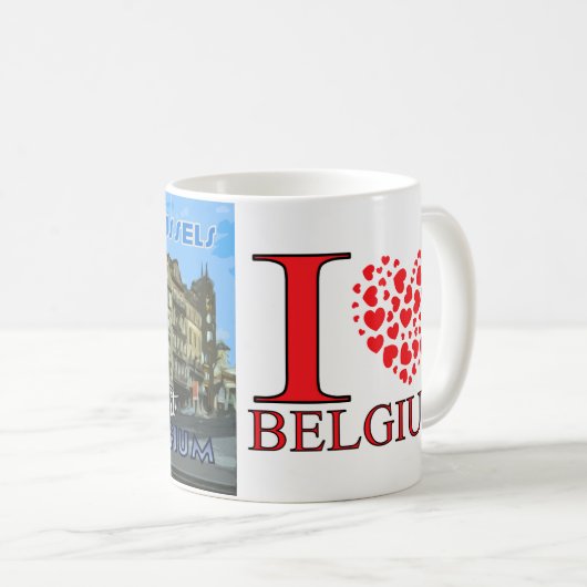 Mok Brussel van serie Bezoek... (Voorkant rechts)