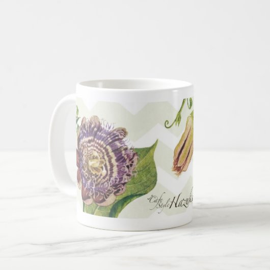 mok café - bloem 2 (Voorkant links)