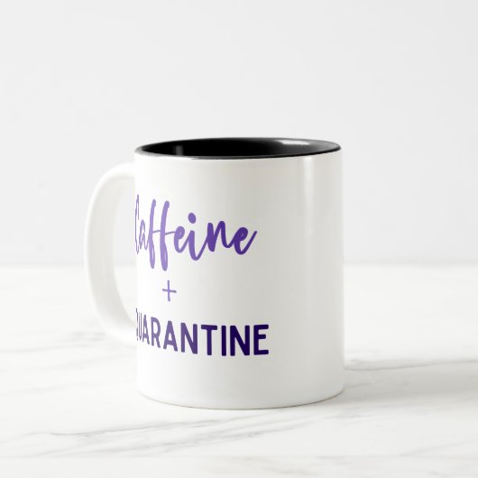 Mok Caffeine en Quarantine (Voorkant links)