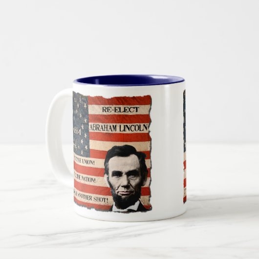 Mok Campagne Abraham Lincoln (Voorkant links)