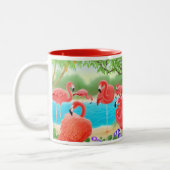 Mok Caribische roze flamingo (Links)