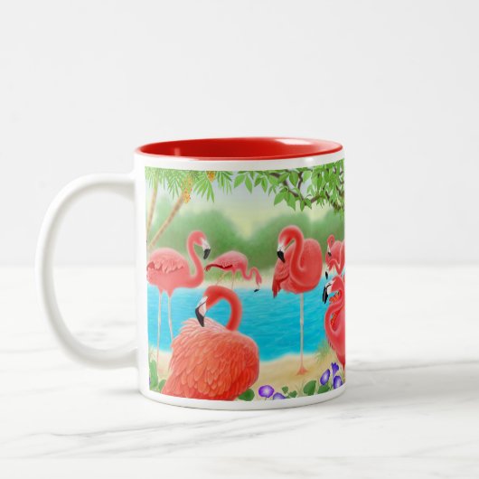 Mok Caribische roze flamingo (Links)