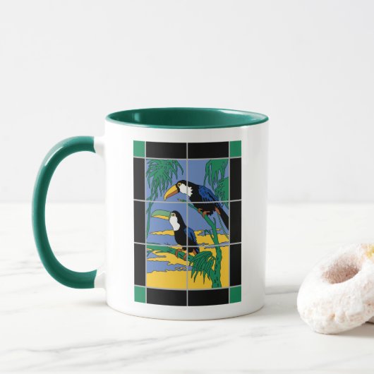 Mok Catalina Toucan Tile (Met donut)