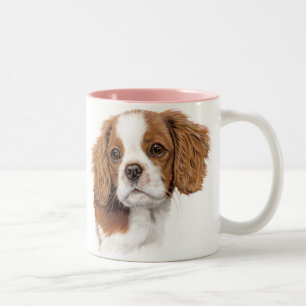 Mok: cavalier koning charles spaniel tweekleurige koffiemok