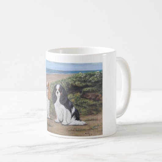 mok "Cavaliers at the strand" (Voorkant rechts)