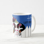 Mok Chanoeka 11 oz. "Happy Moo Year"<br><div class="desc">Mok Chanoeka 11 oz. "Happy Chanukah en een Happy Moo Year" vul er een paar speciale behandelingen in, wikkelen met cellophane en top met een boog om als een zoet geschenk te geven. Personaliseer door tekst met uw eigen berichten te vervangen. Kies uw favoriete doopvontgrootte, stijl, en kleur. Bedankt om...</div>