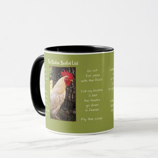 Mok-Chicken Bucket List Mok (Voorkant links)