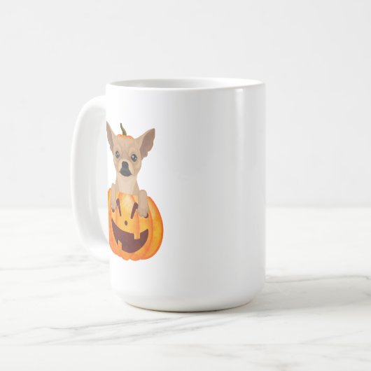 Mok Chihuahua Pumpkin Coffee (Voorkant links)