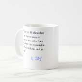 Mok Chocolate Bar Slap Exam Vragen (Voorkant links)