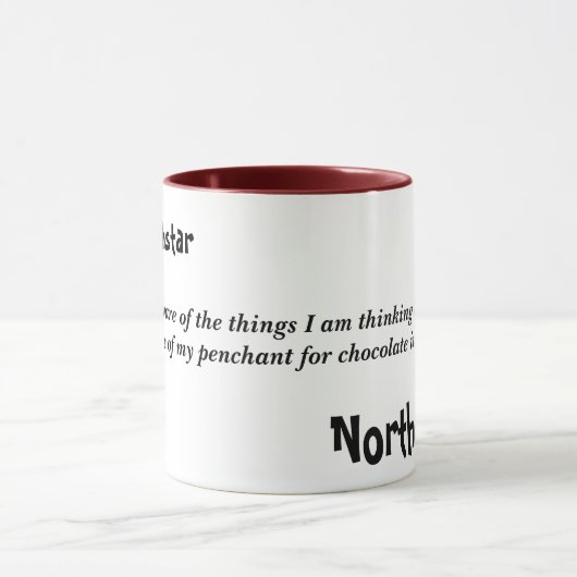 mok "Chocolate in Coffee" - Gepersonaliseerd (Midden)