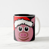 mok "CHRISTMAS PIG" EMOJI (EMOTICON) (Voorkant rechts)