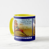 MOK  CIGAR ADVERTEREN BASEBALL CARICATURES (Voorkant links)