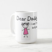 Mok/Citaat-"Beste vader" Koffiemok (Voorkant links)