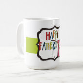 Mok/Citaat "Happy Vaderdag" Koffiemok (Voorkant links)