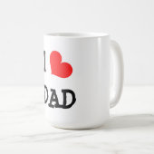 Mok/Citaat-"I "hart" DAD" Koffiemok (Voorkant rechts)