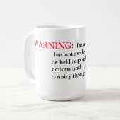 Mok/Citaat "Waarschuwing" Koffiemok (Voorkant links)