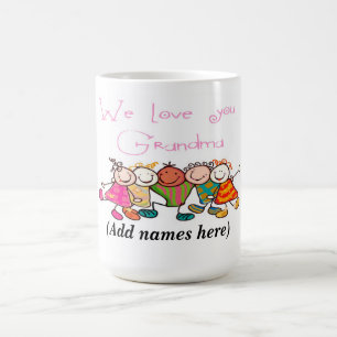 Mok/citaat "We houden van je oma" Koffiemok