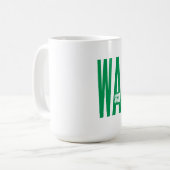 Mok classique blanche WASHINGTON VOETBAL (Voorkant links)