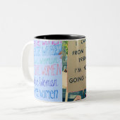 Mok 'Clever Signs Signs ' voor vrouwen maart 2018 (Voorkant links)