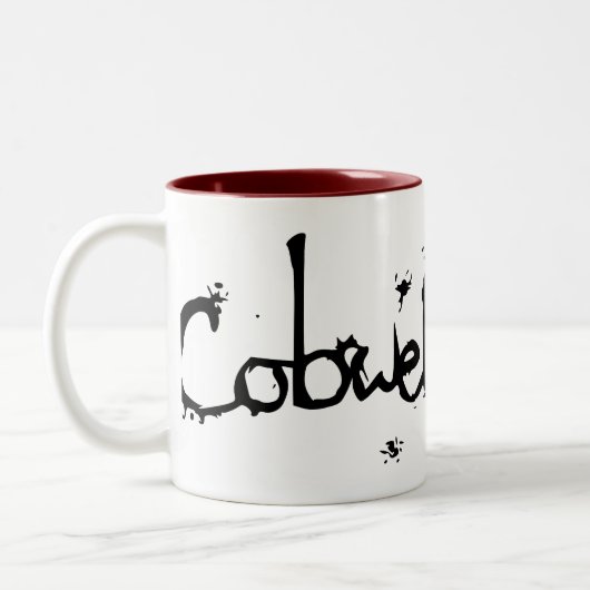 Mok: Cobweb Games Tweekleurige Koffiemok (Links)