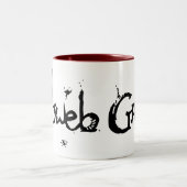 Mok: Cobweb Games Tweekleurige Koffiemok (Center)