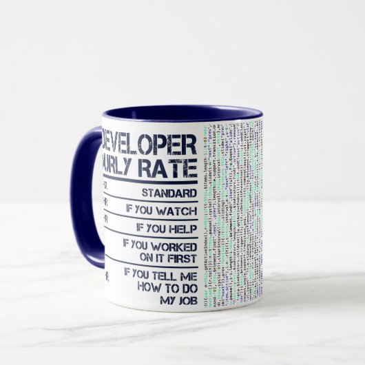 Mok Code ontwikkelingsuurtarief (Voorkant links)