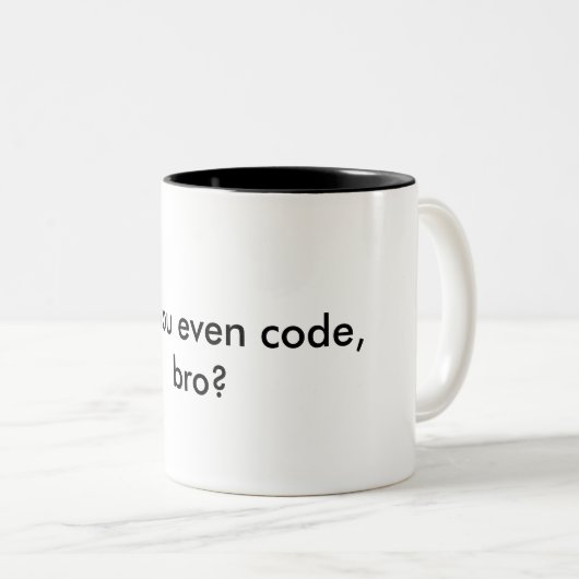 Mok - codeer je zelfs, bro? (Voorkant rechts)