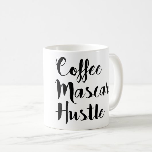 mok "Coffee Mascara Hustle" (Voorkant rechts)