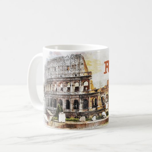 Mok Colosseum Rome Bouw Arena Stadium Art Draw (Voorkant links)