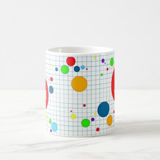 Mok - computerspel agario-stijl - blauw (Center)