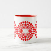 Mok - Concentrische cirkels in rode kralen (Center)