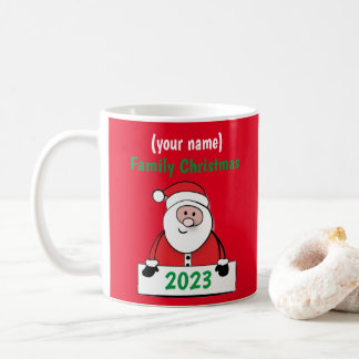 Mok - Custom Family Christmas (naam toevoegen)