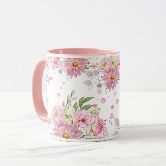 Mok Cute Floral Sublimation (Voorkant links)