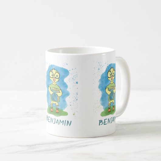 Mok Cute Yellow Ducking Book Kind (Voorkant rechts)