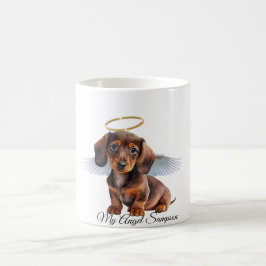 Mok Dachshund Angel Puppy Coffee