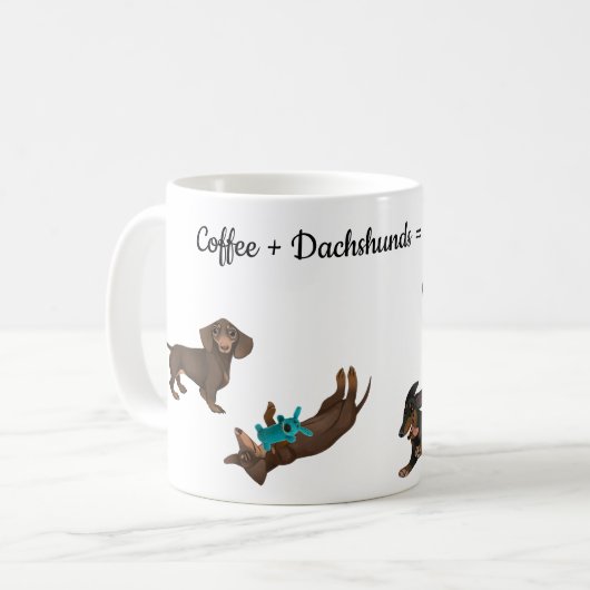 Mok Dachshund Coffee (Voorkant links)