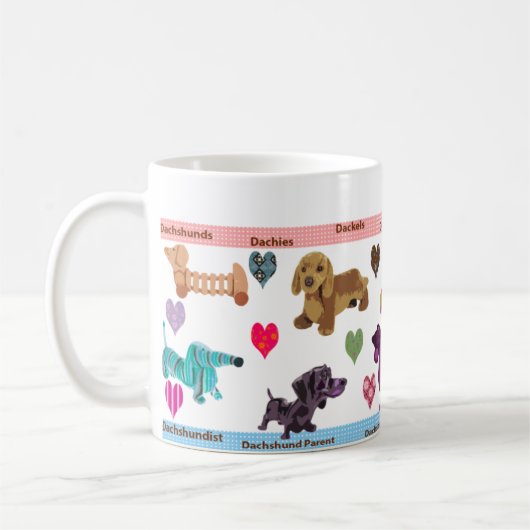 Mok Dachshund Coffee | Mok Dachshund Allsorts (Links)
