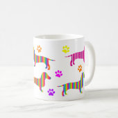 Mok Dachshund Coffee | Rainbow Dachshunds Paws (Voorkant rechts)
