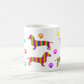 Mok Dachshund Coffee | Rainbow Dachshunds Paws (Center)