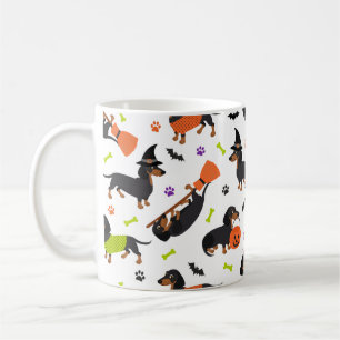 Mok Dachshund Halloween Coffee