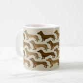 Mok Dachshunds Coffee herhalen (Voorkant links)