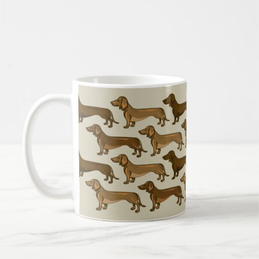 Mok Dachshunds Coffee herhalen (Links)